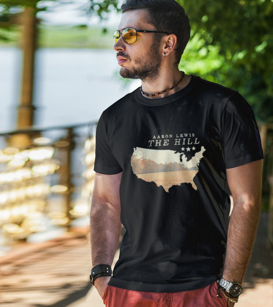 Aaron Lewis The Hill USA Landscape Stars T-Shirt