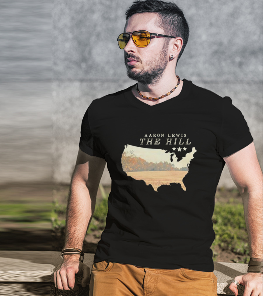 Aaron Lewis The Hill USA Landscape Stars T-Shirt