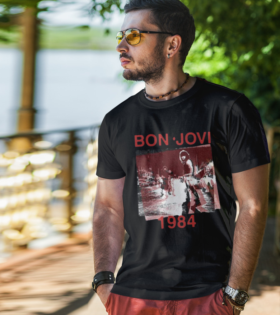 Bon Jovi Streets 1984 Urban Scene T-Shirt