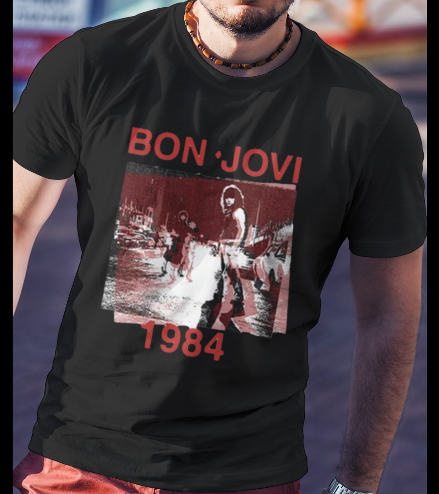 Bon Jovi Streets 1984 Urban Scene T-Shirt