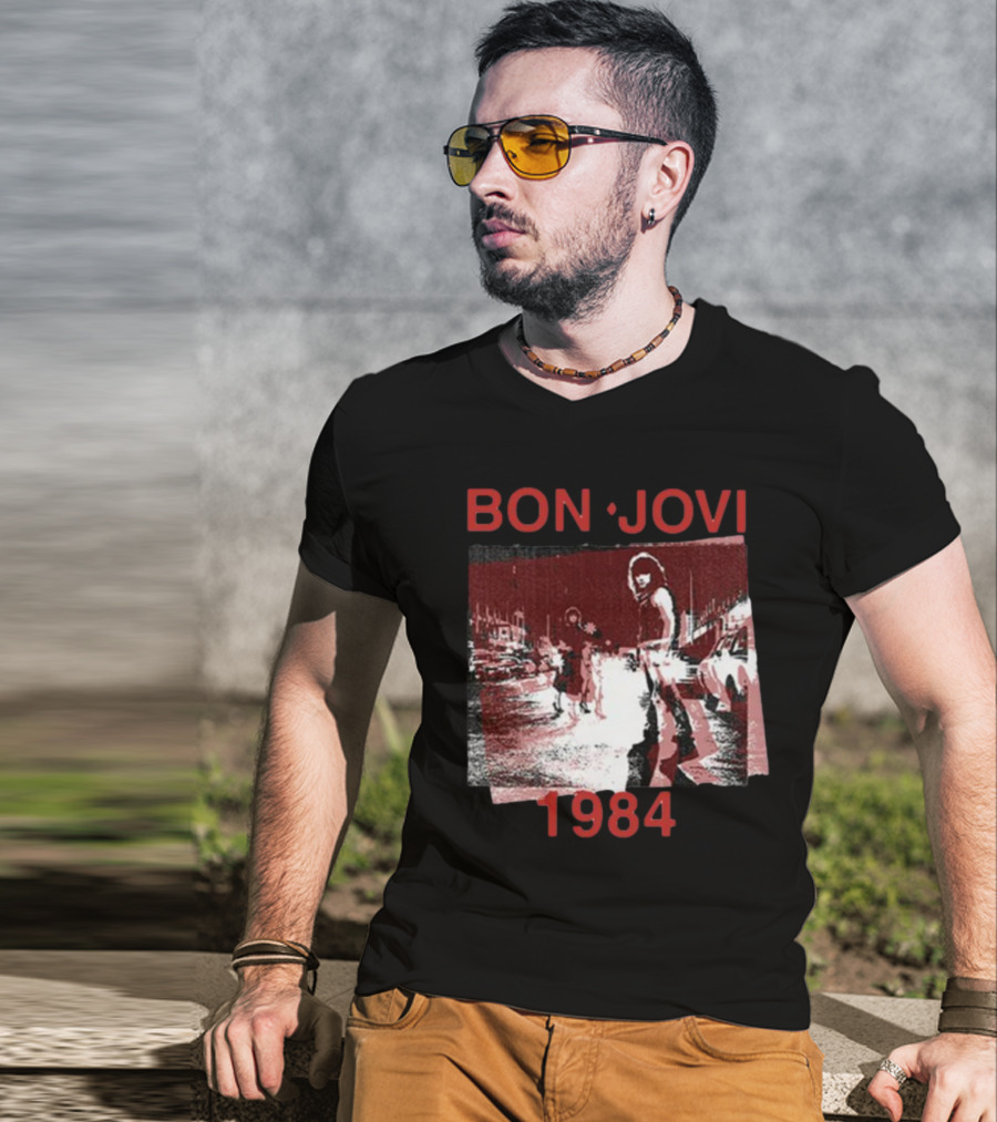 Bon Jovi Streets 1984 Urban Scene T-Shirt