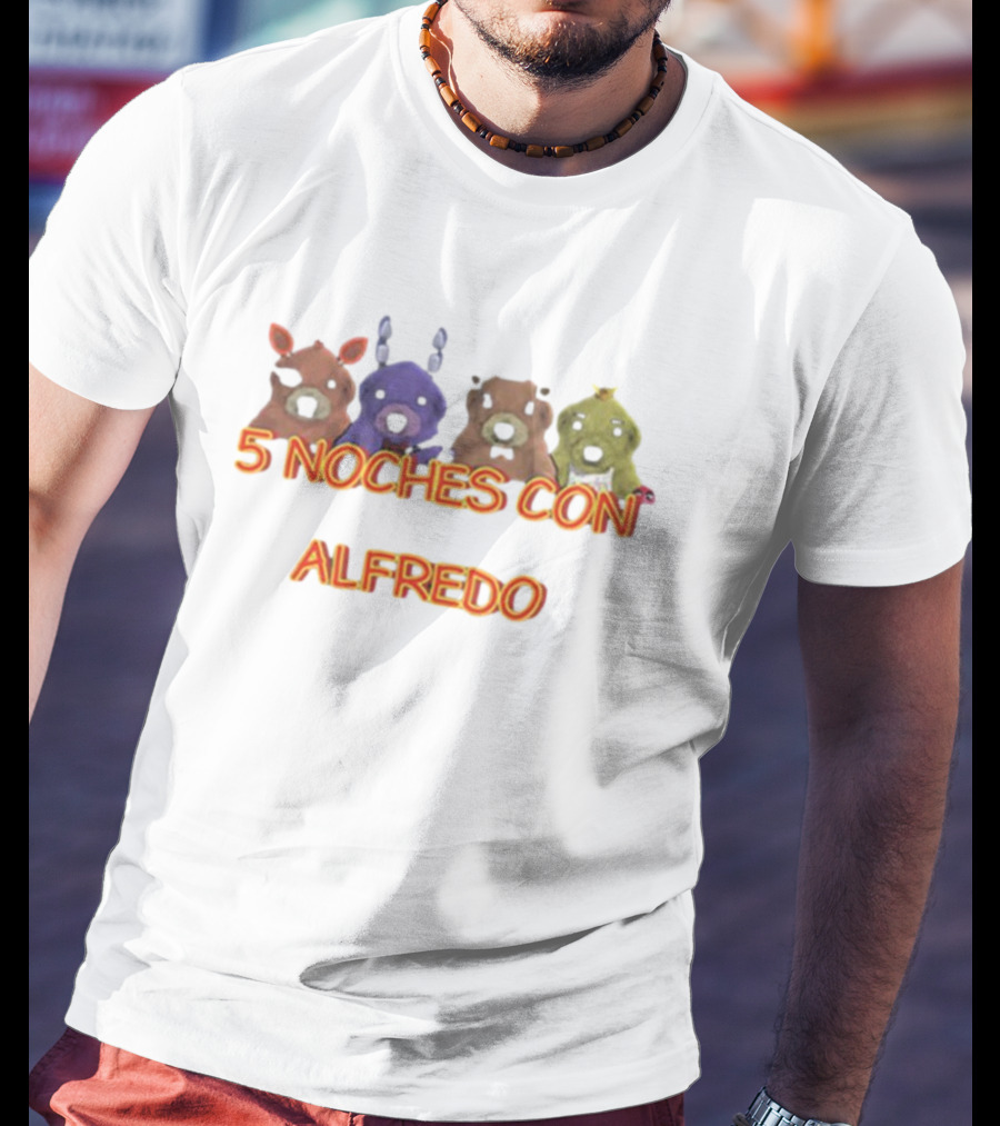 5 Noches Con Alfredo Fnaf Meme Animatronic Characters T-Shirt