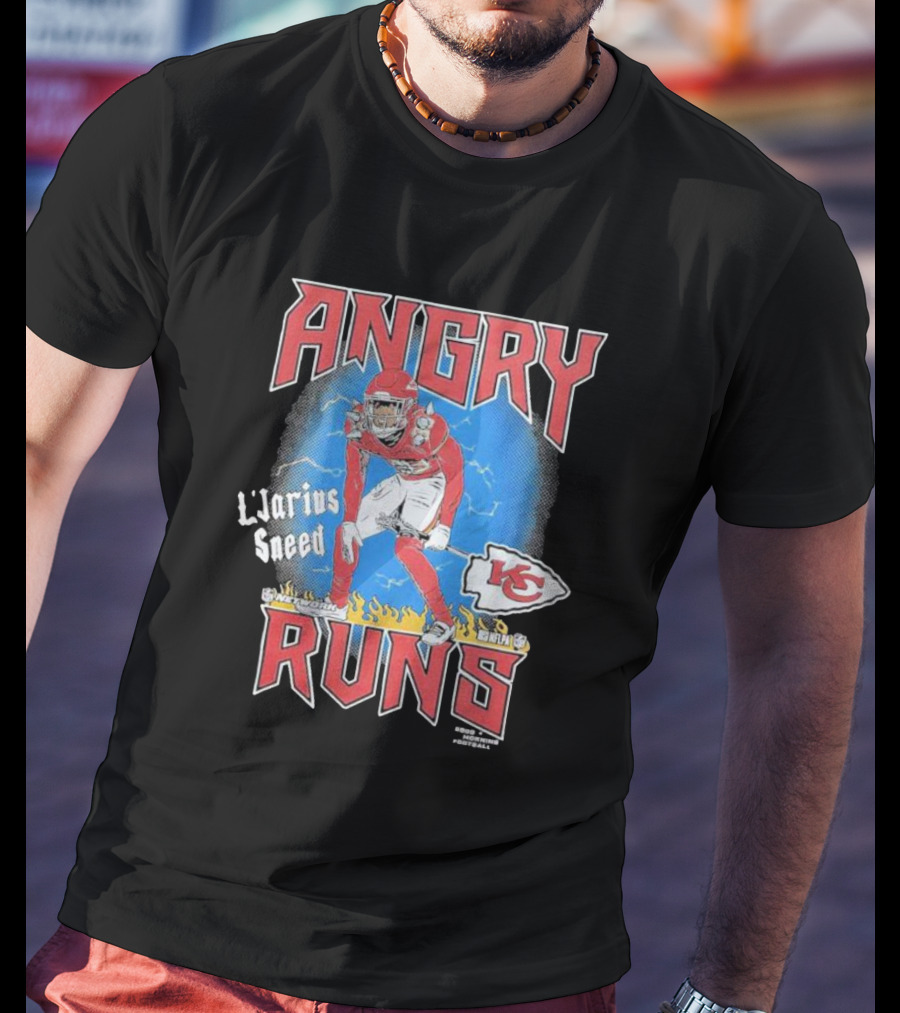 Angry Runs L'Jarius Sneed Kansas City Chiefs 88 Yards Touchdown Football T-Shirt