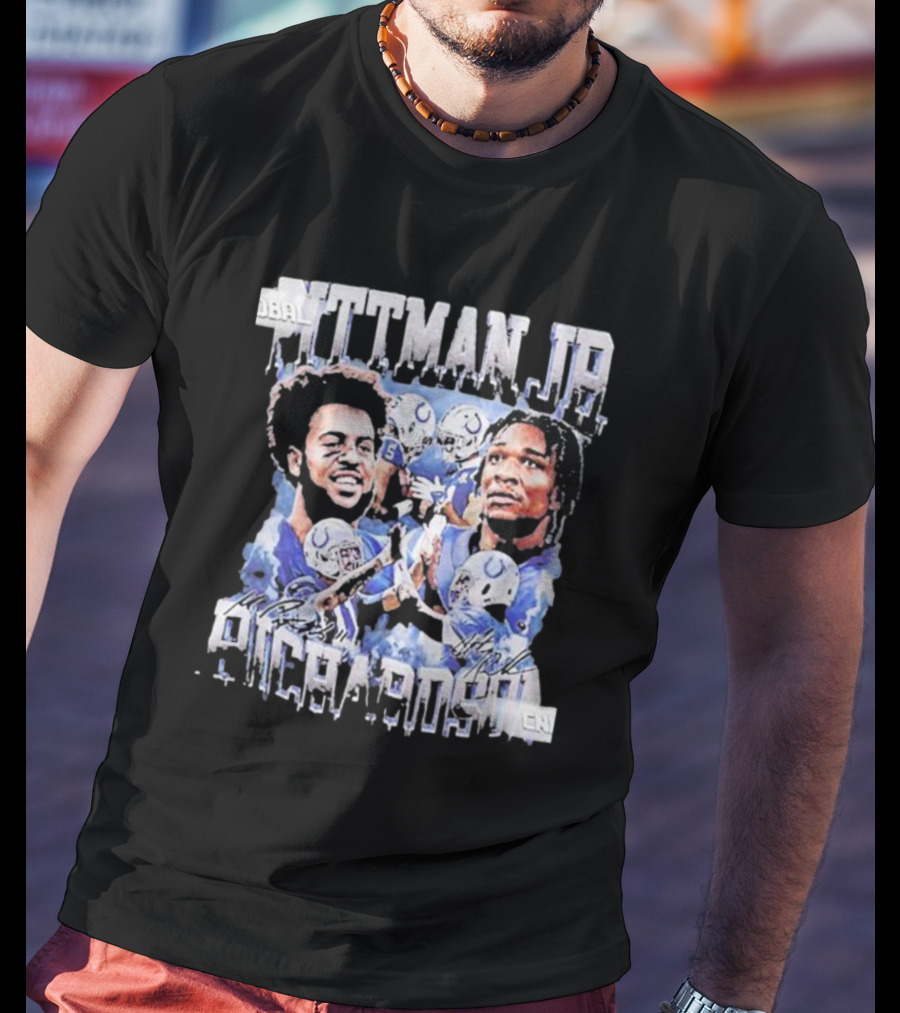 Pittman Jr Anthony Richardson Football Players Indianapolis Colts T-Shirt