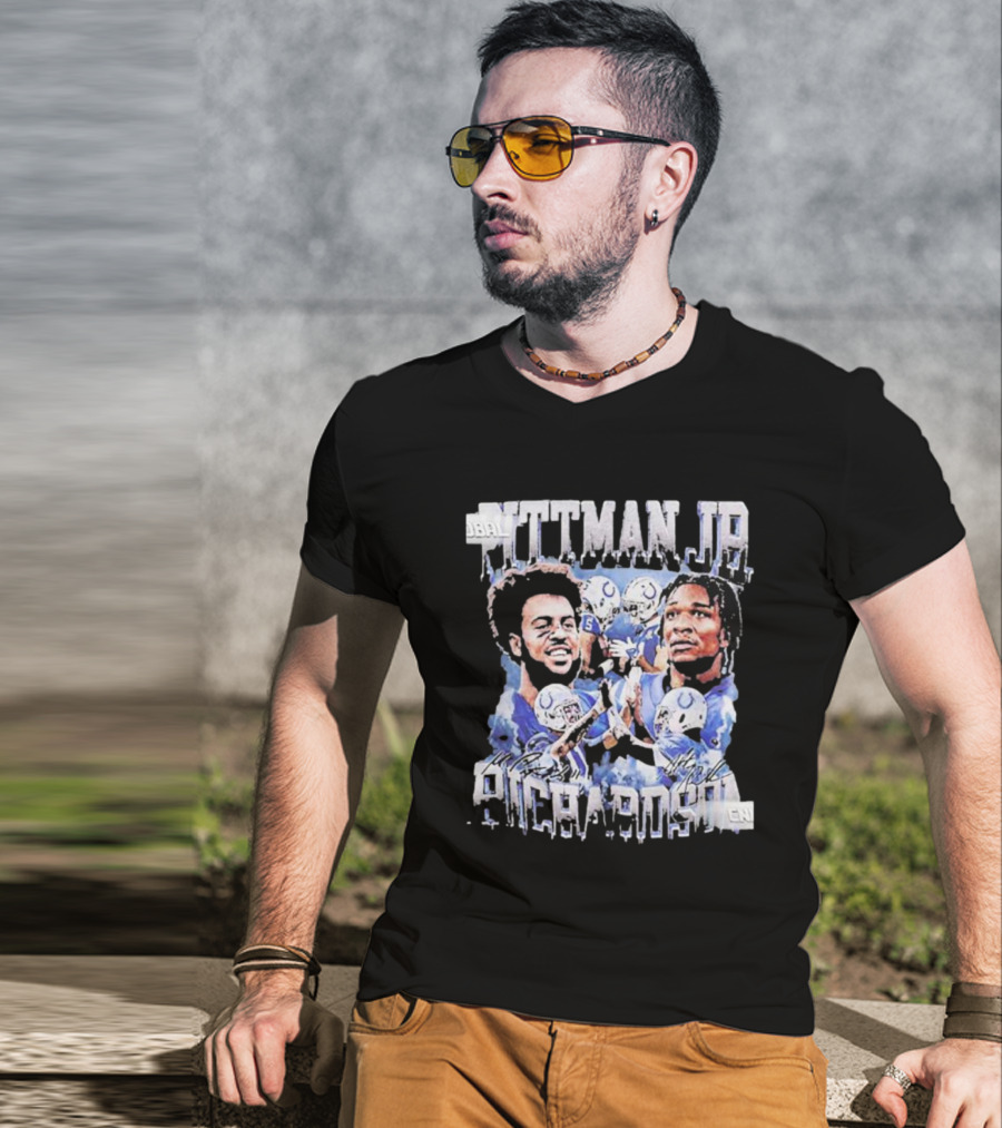 Pittman Jr Anthony Richardson Football Players Indianapolis Colts T-Shirt