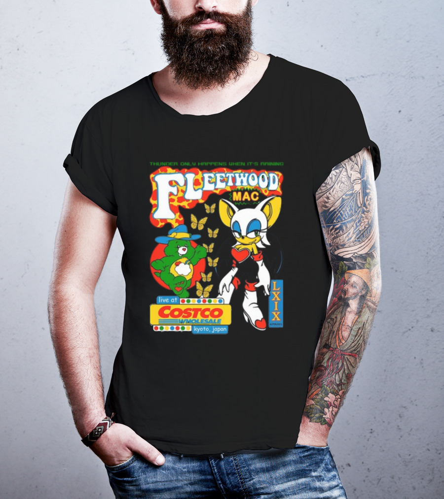 Fleetwood Mac Thunder Only Happens When It's Raining Live At Costco Kyoto Japan Lxixapparel T-Shirt