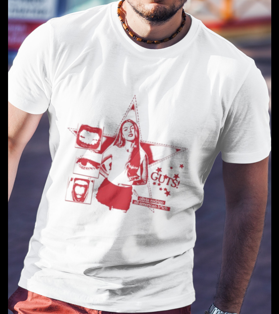 Guts Olivia Rodrigo All American Bich Star T-Shirt