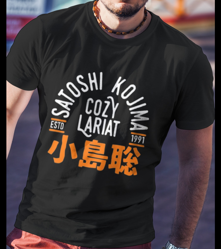Satoshi Kojima Cozy Lariat Estd 1991 Small Island聰 T-Shirt
