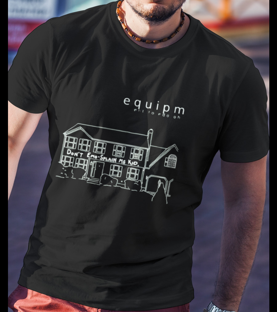Equipm Emo-Splain Me Kid House Outline T-Shirt
