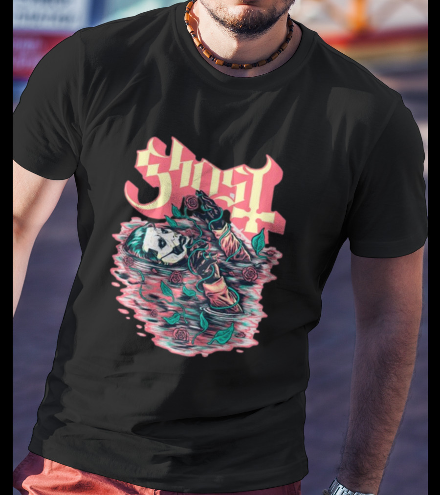 Ghost Roses Floating Phantom Valentine's T-Shirt