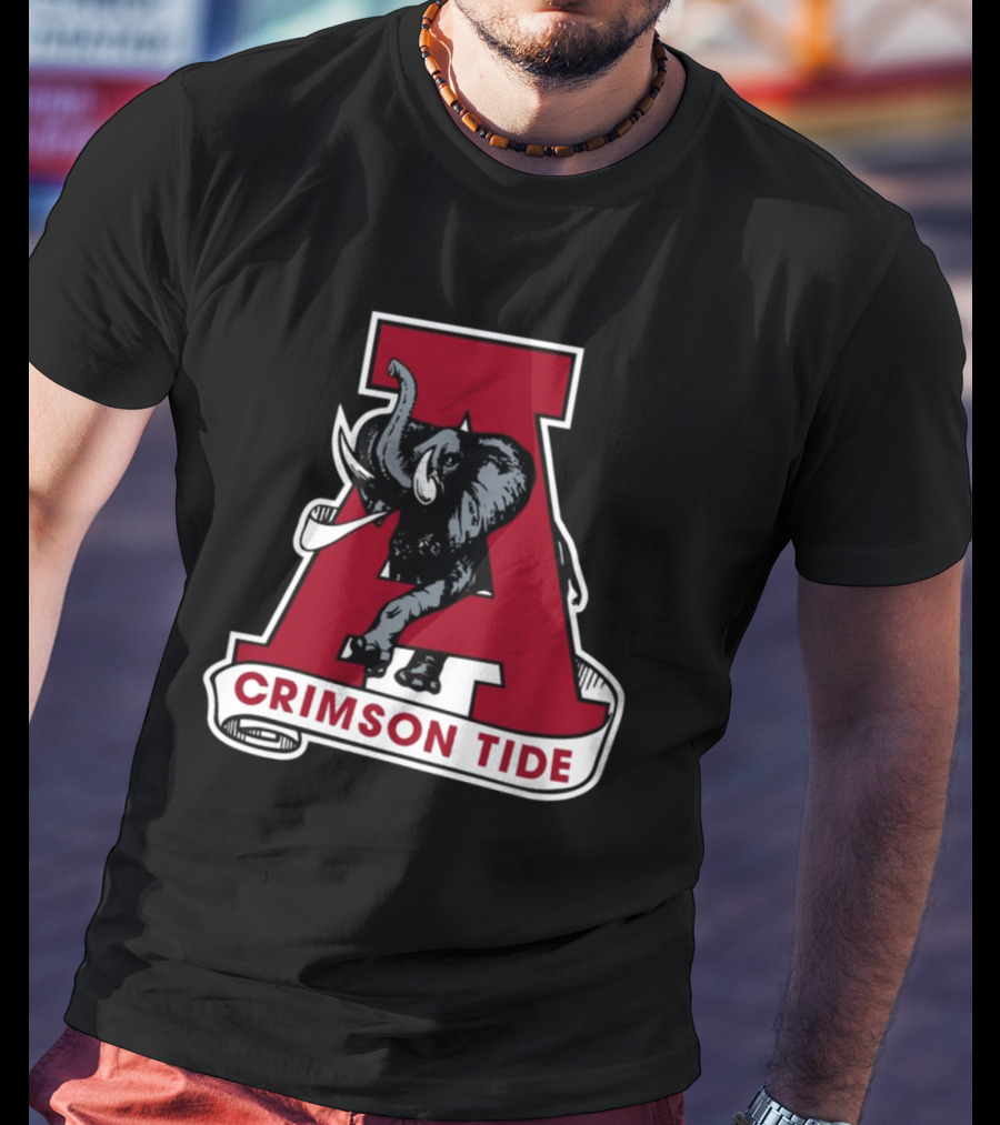 Jerret Mcelwain Alabama Crimson Tide Elephant T-Shirt
