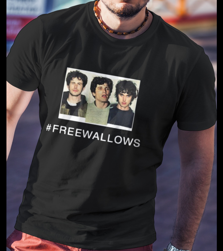 FREEWALLOWS Wallowsmusic Band Photo Hashtag Campaign T-Shirt