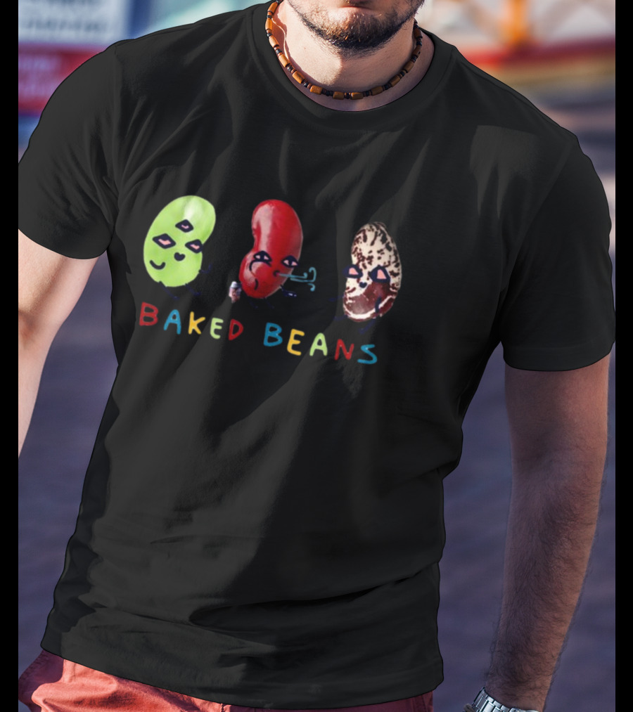 Baked Beans Dancing Cartoon Characters Trio T-Shirt
