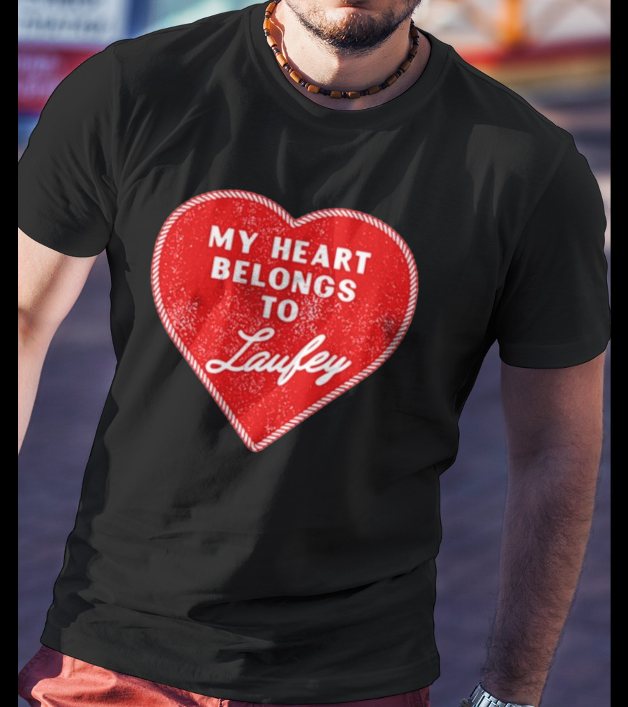 My Heart Belongs To Laufey Red Heart Love T-Shirt