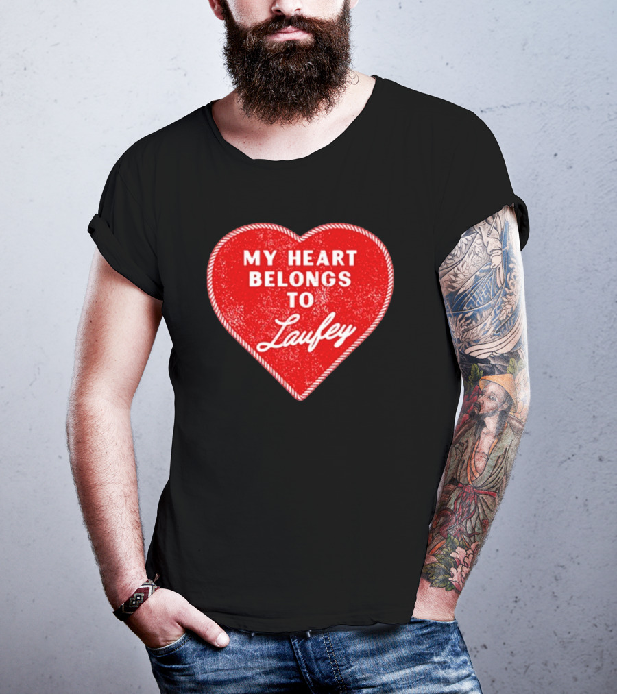 My Heart Belongs To Laufey Red Heart Love T-Shirt