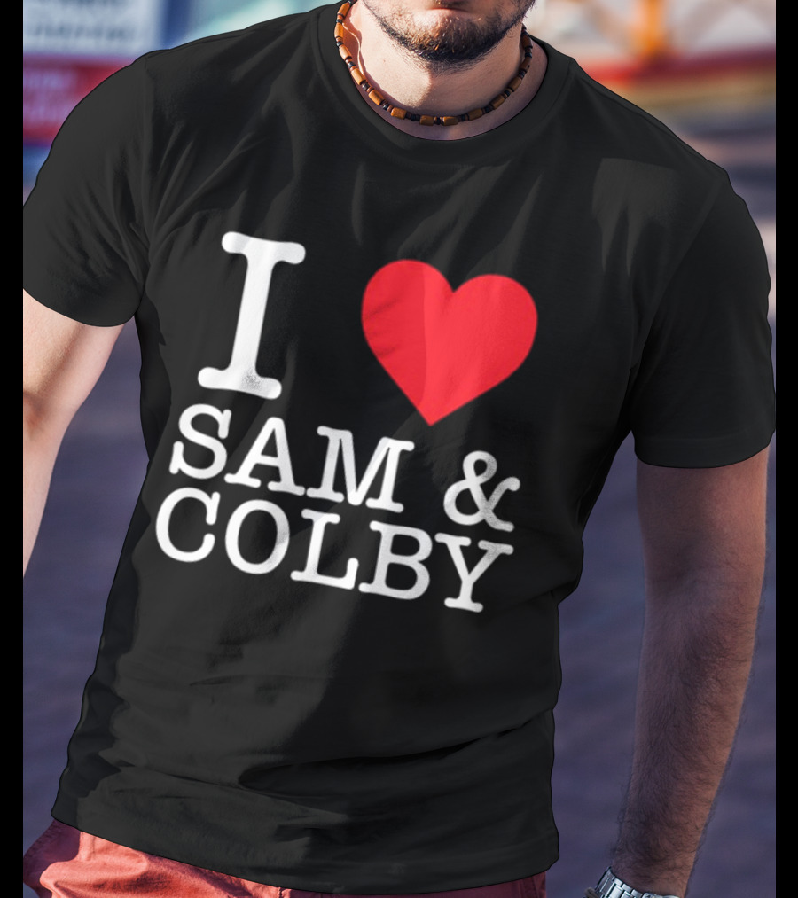 Xplr Shop I Love Sam And Colby Heart T-Shirt