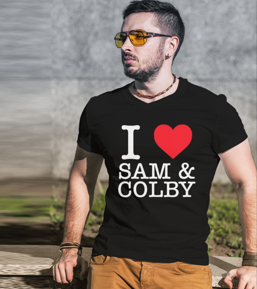 Xplr Shop I Love Sam And Colby Heart T-Shirt