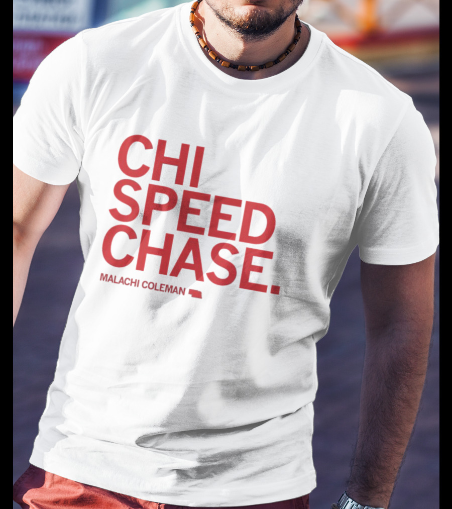 CHI SPEED CHASE Malachi Coleman Nebraska T-Shirt