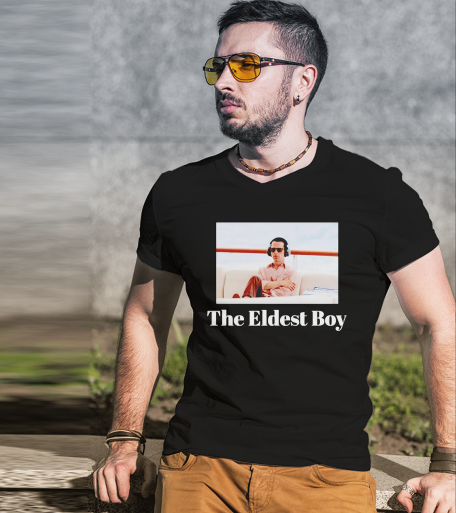 The Eldest Boy Headphones Sunglasses Relaxed Vibe T-Shirt