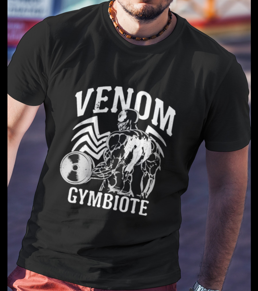 Venom Gymbiote Lifting Symbiote Fitness Motif T-Shirt