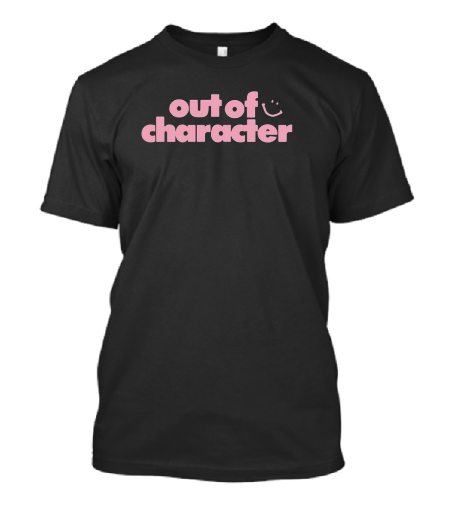 Out Of Character Smiley Face Gender Reveal T-Shirt