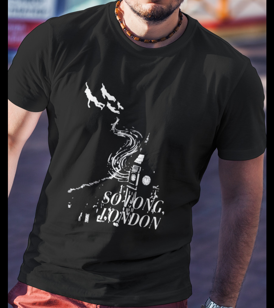 So Long London Peter Pan Neverland Big Ben Flight T-Shirt