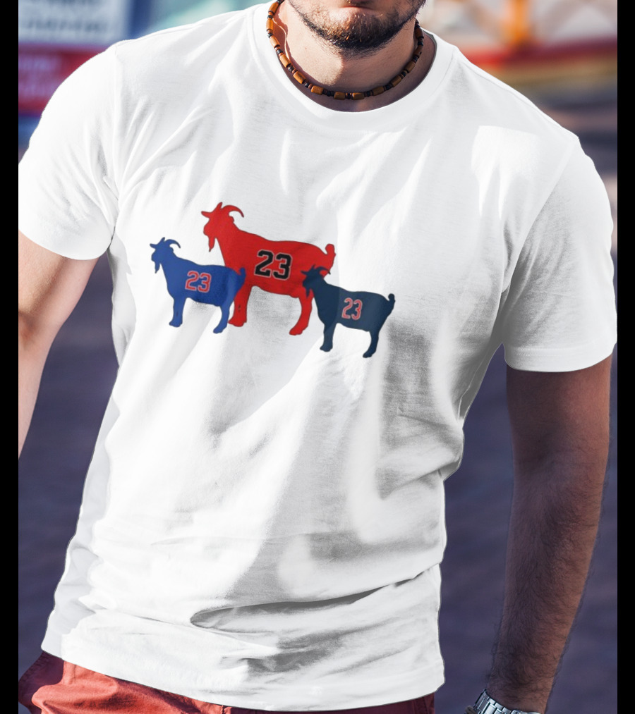 Chicagoats 23 Basketball Goat Trio T-Shirt