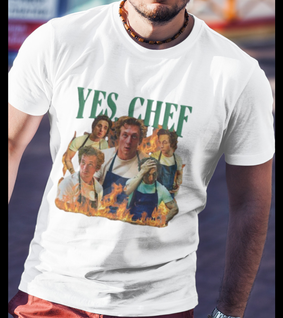 Yes Chef The Bear Jeremy Allen Fire T-Shirt