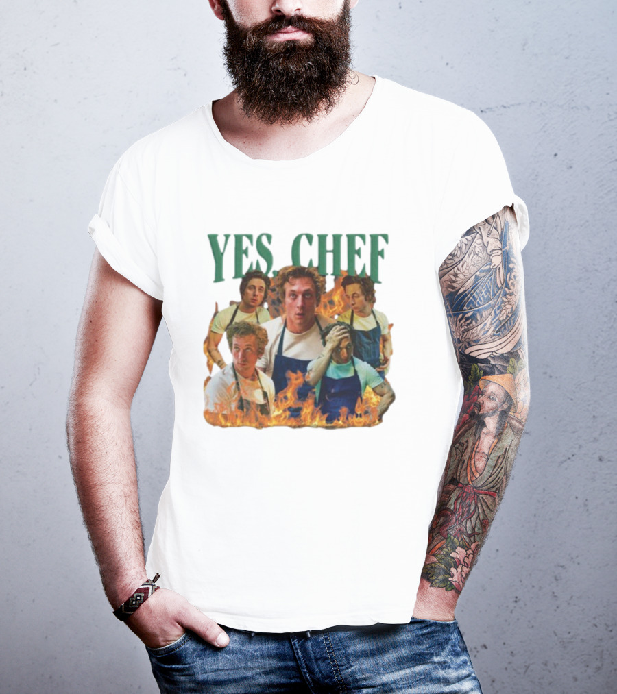 Yes Chef The Bear Jeremy Allen Fire T-Shirt