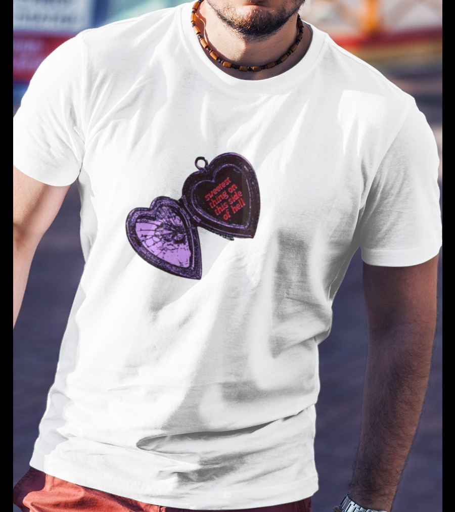 Sweetest Things On This Side Of Hell Broken Heart Pendant T-Shirt