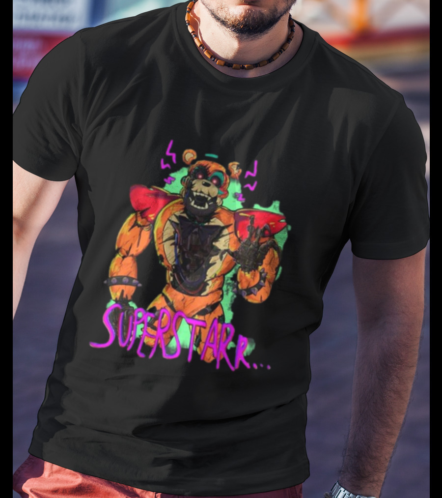 Superstar Himbo In Limbo Shattered Glamrock Freddy T-Shirt