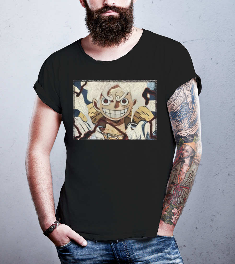 Max Holloway Gear 5 Luffy One Piece Anime Character T-Shirt