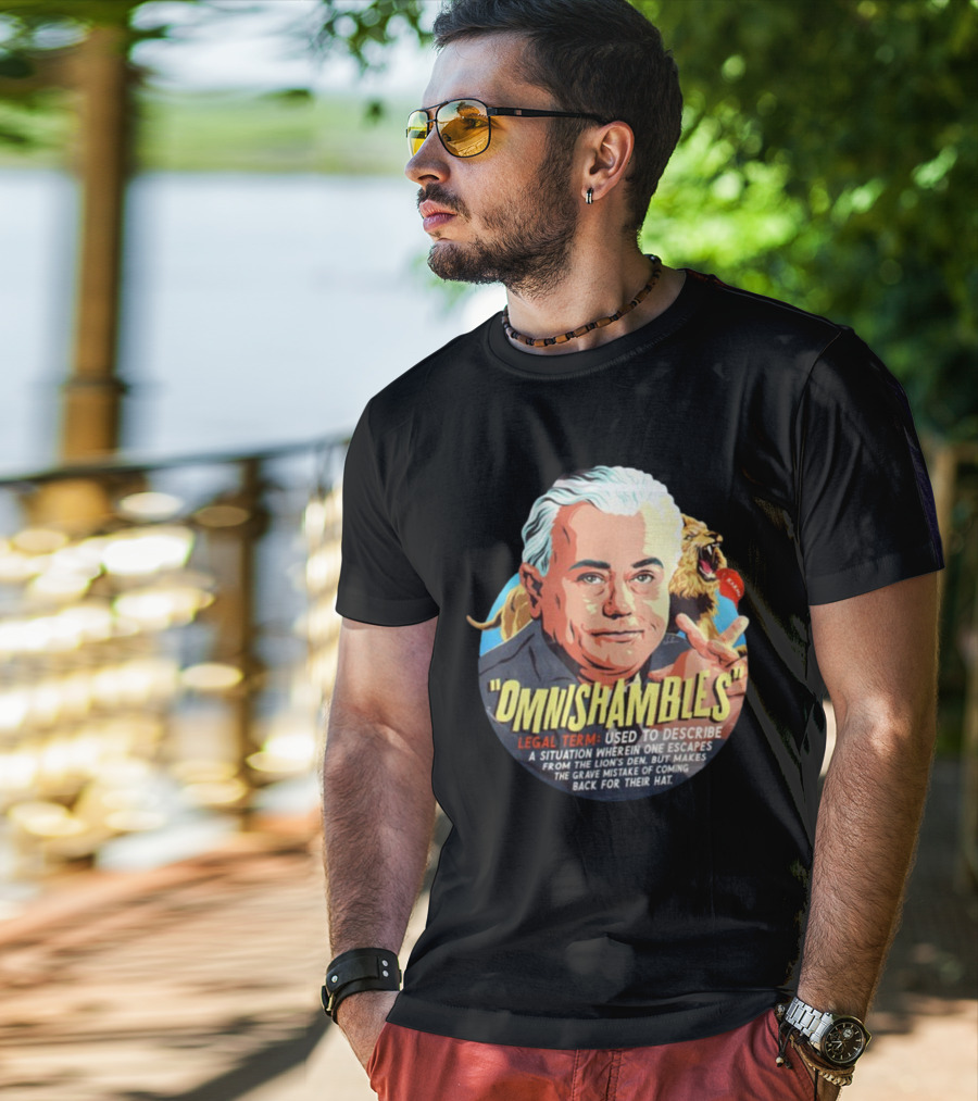Nordacious Omnishambles Legal Term Lion's Den Escape Mistake T-Shirt