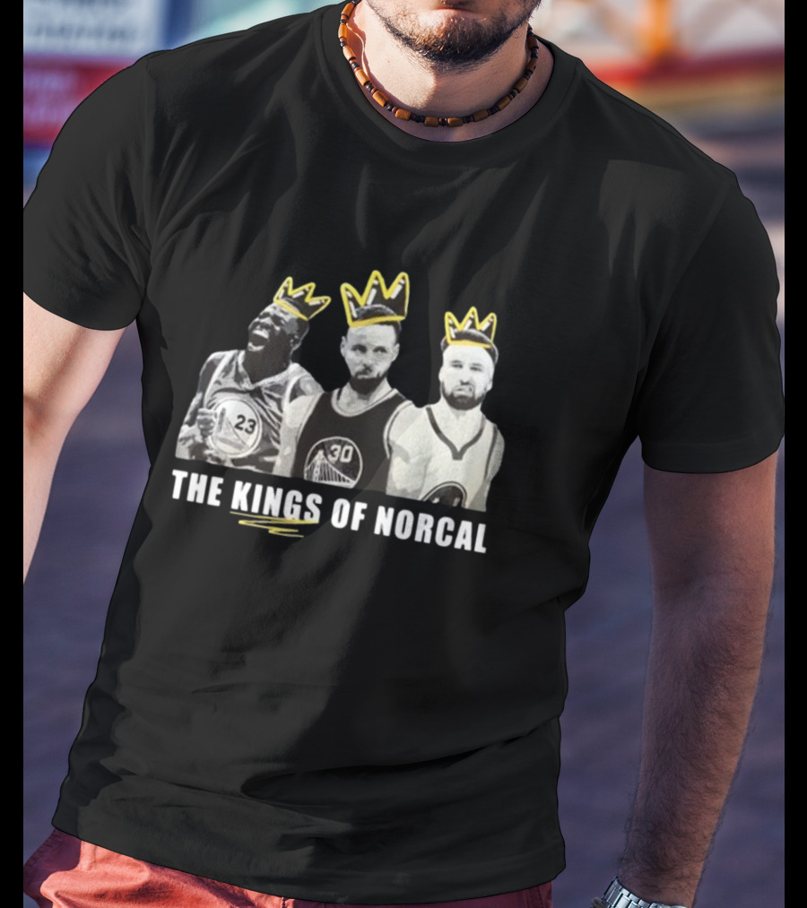 The Kings Of Norcal Warriors Trio With Yellow Crowns T-Shirt