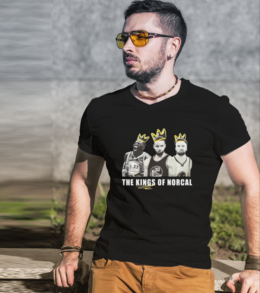The Kings Of Norcal Warriors Trio With Yellow Crowns T-Shirt