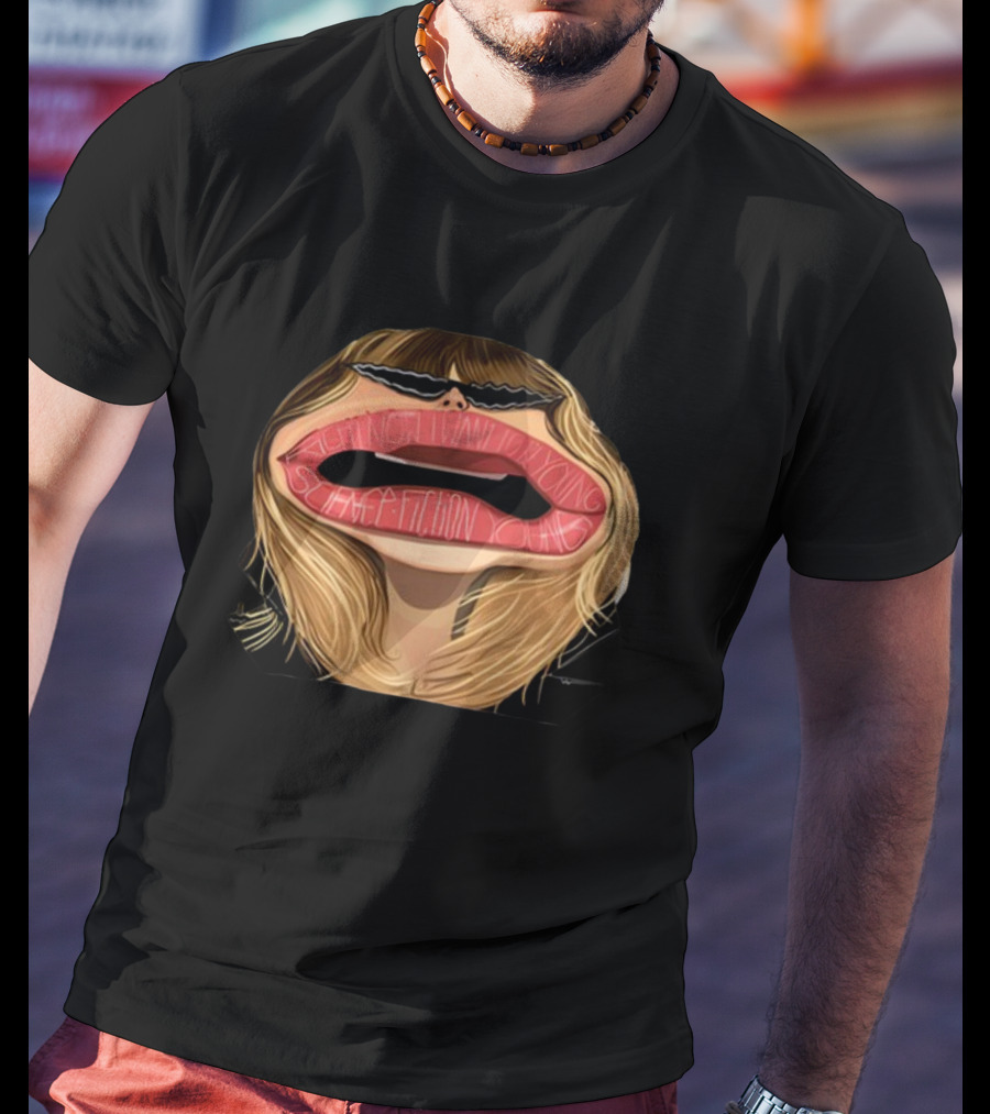 DrunkDrawn Science Fiction Young Iconic Mouth Sunglasses T-Shirt
