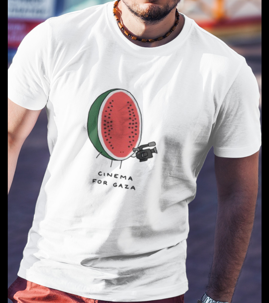 Cinema For Gaza Watermelon Holding Camera T-Shirt