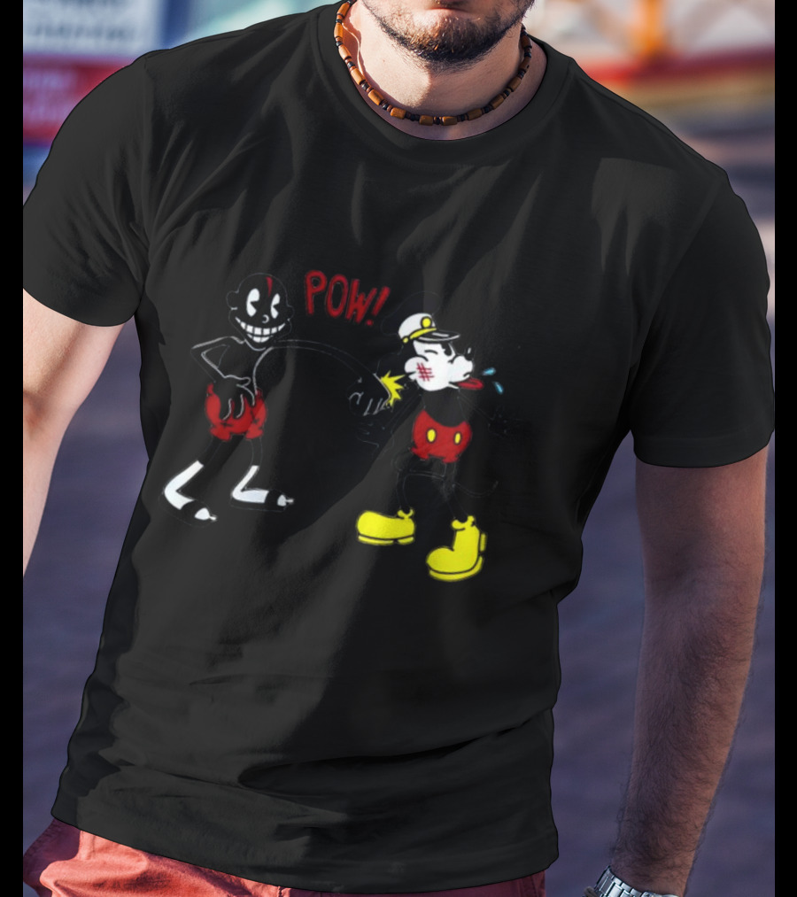 Smalldarkone Knockout POW Vintage Iconic Cartoon Punch T-Shirt