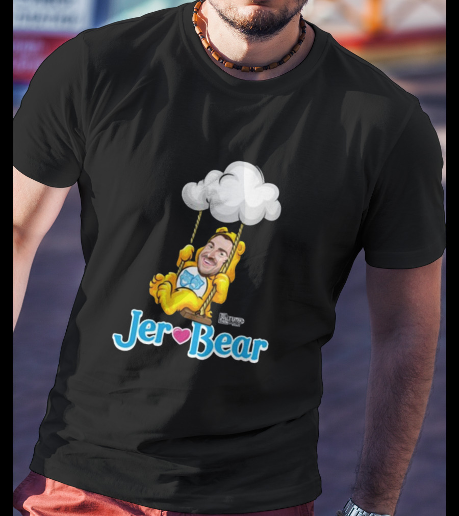 Lebatardaf Jeremy Taché Jer-Bear Swinging Under Cloud Face T-Shirt