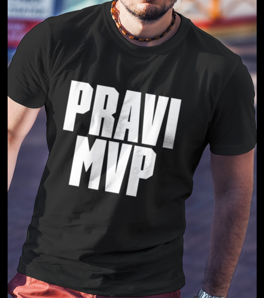 PRAVI MVP Bold Sports Enthusiast T-Shirt