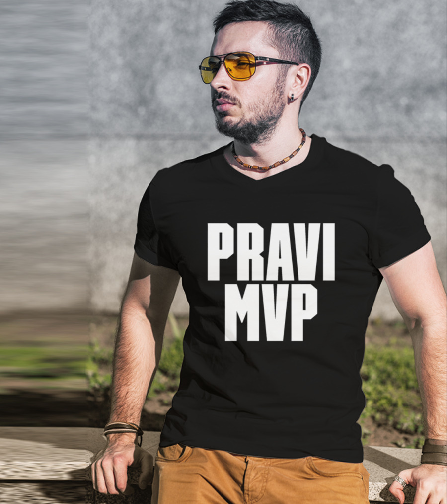 PRAVI MVP Bold Sports Enthusiast T-Shirt