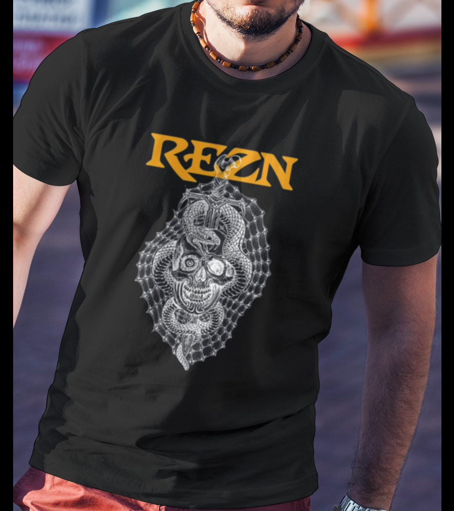 Rezn Skull Snake Web Impaled T-Shirt