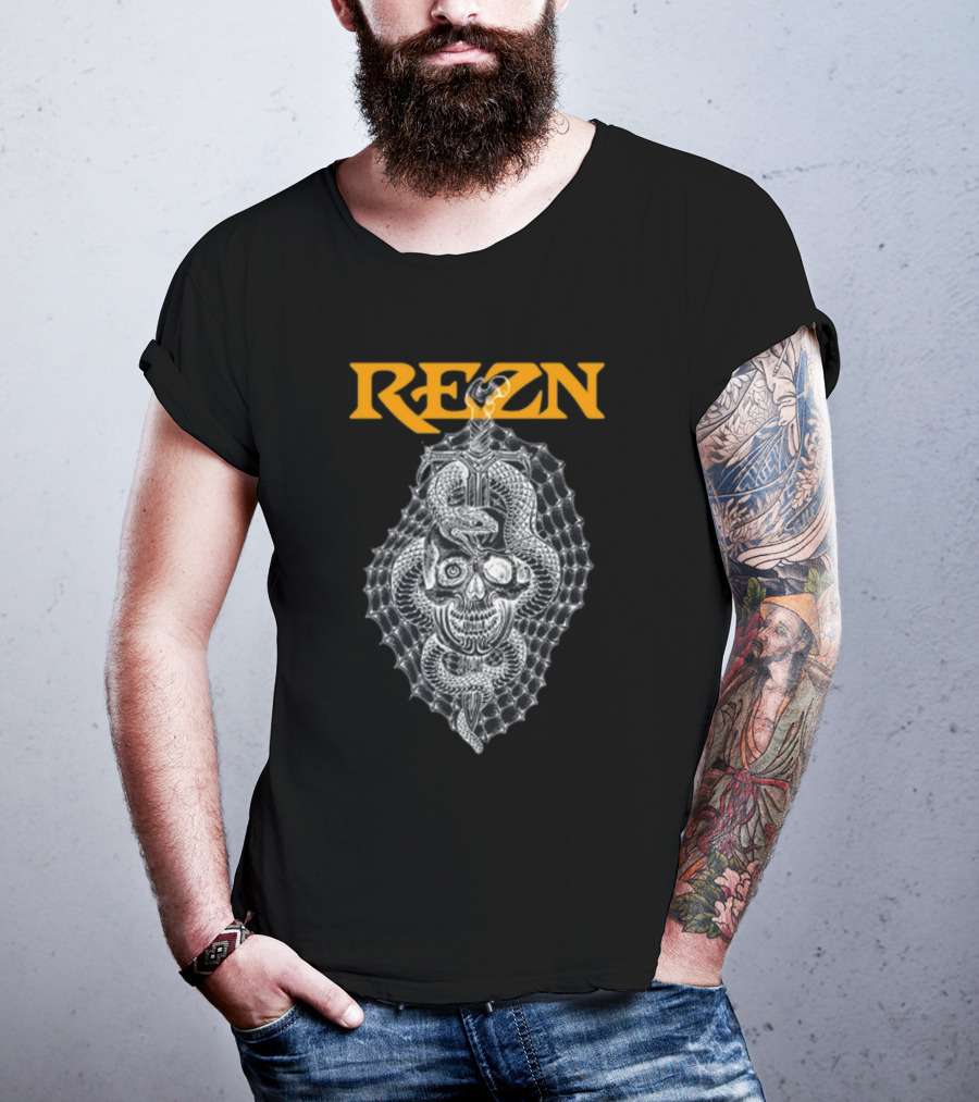 Rezn Skull Snake Web Impaled T-Shirt