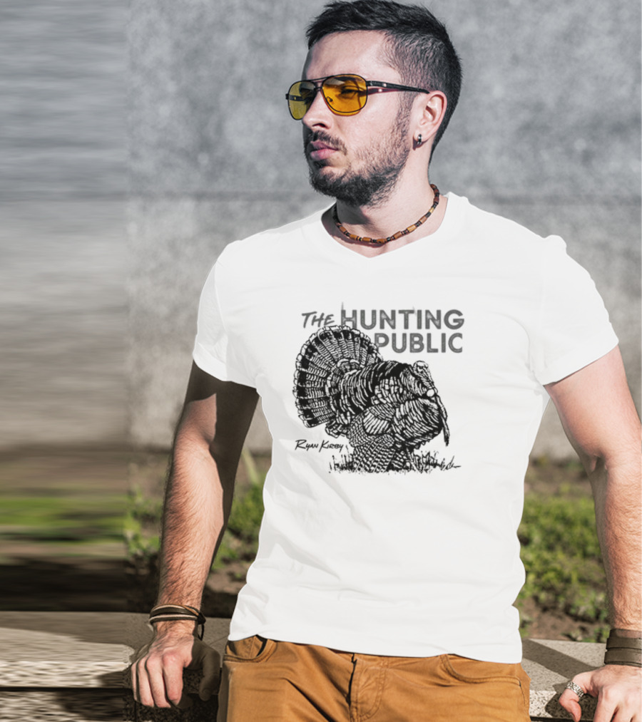 Ryan Kirby Turkey Art The Hunting Public Strutter T-Shirt