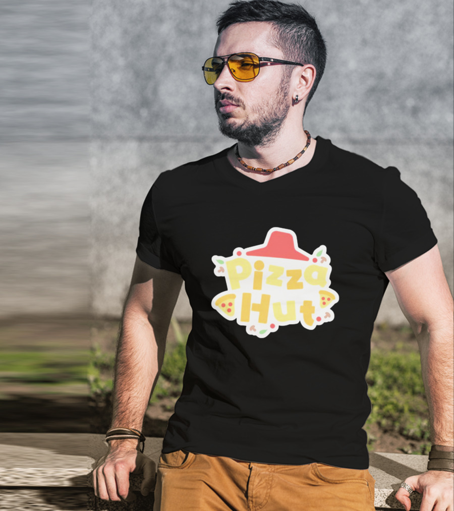 Pizza Hut Vtuber Style Playful T-Shirt
