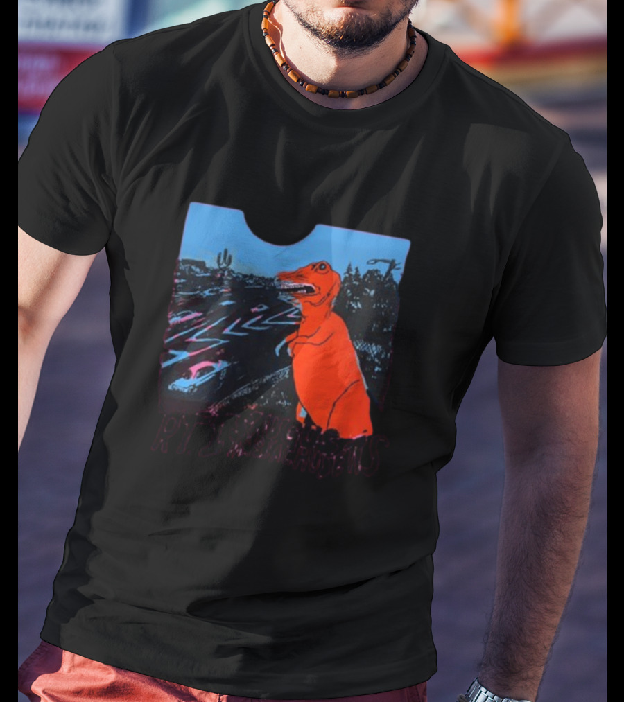 RT 1 Saugus Massachusetts Dinosaur Route Scene T-Shirt