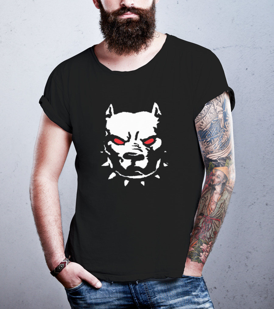 Kayzo Dog Spiked Collar Red Eyes T-Shirt