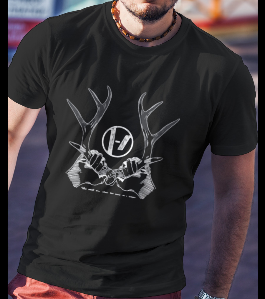 Van Bones Eerie Island Antler Hands Weapon T-Shirt