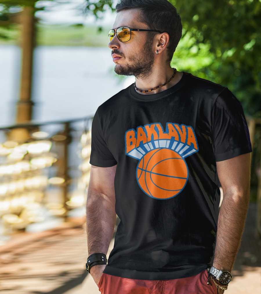 Bambambaklava Baklava Basketball Knicks T-Shirt