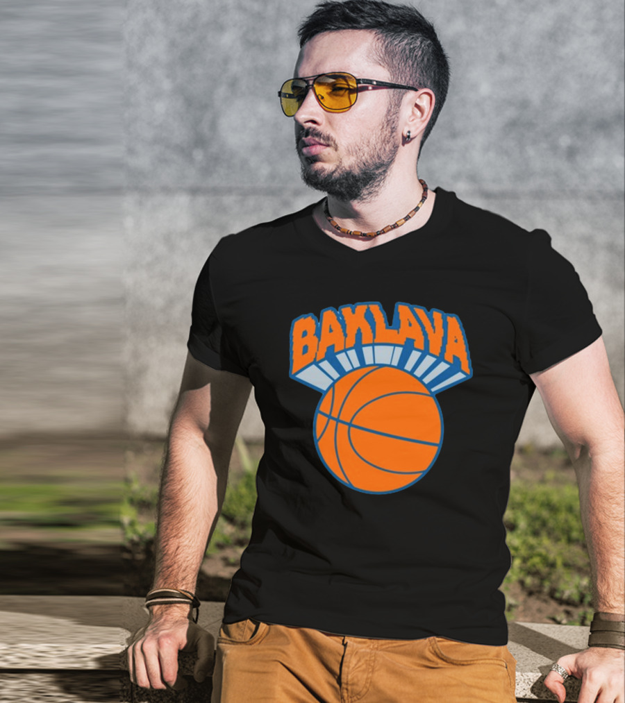 Bambambaklava Baklava Basketball Knicks T-Shirt